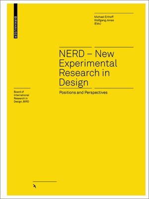 cover image of NERD – New Experimental Research in Design